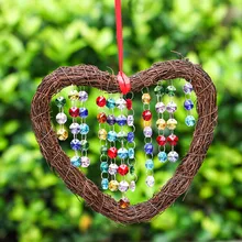 H& D в форме сердца хрустальные висячие украшения фэншуй Радуга производитель для окна украшения сада, Подарки Для Семьи