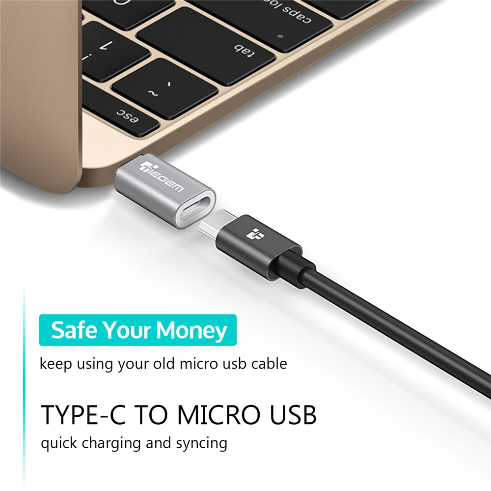 Адаптер TIEGEM usb type C к адаптеру Micro USB Быстрый конвертер OTG type-C для nintendo Switch OnePlus 5 NEXUS 5X6 P LG G5 sony