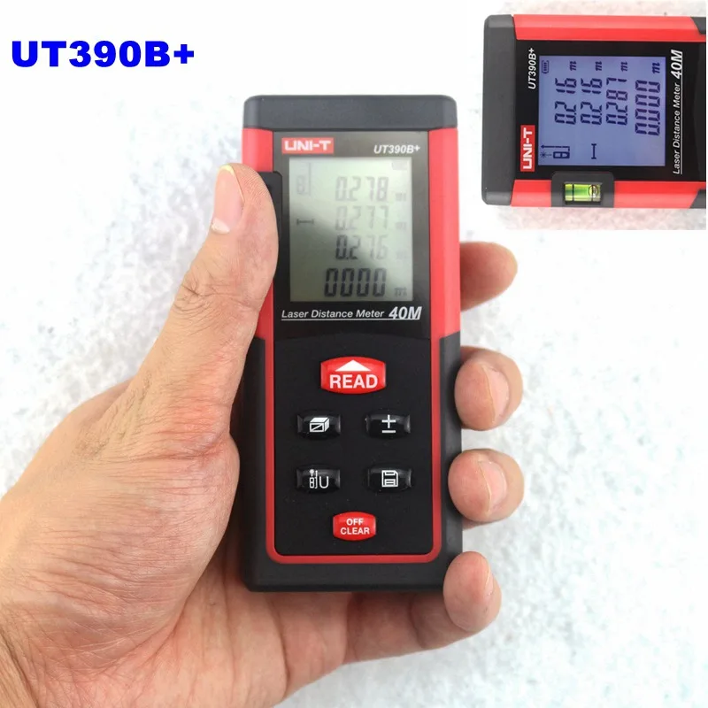 

UNI-T UT390B+ 40m Portable Laser Distance Meters Rangefinders for Construction Real Estate Continuous Measurement