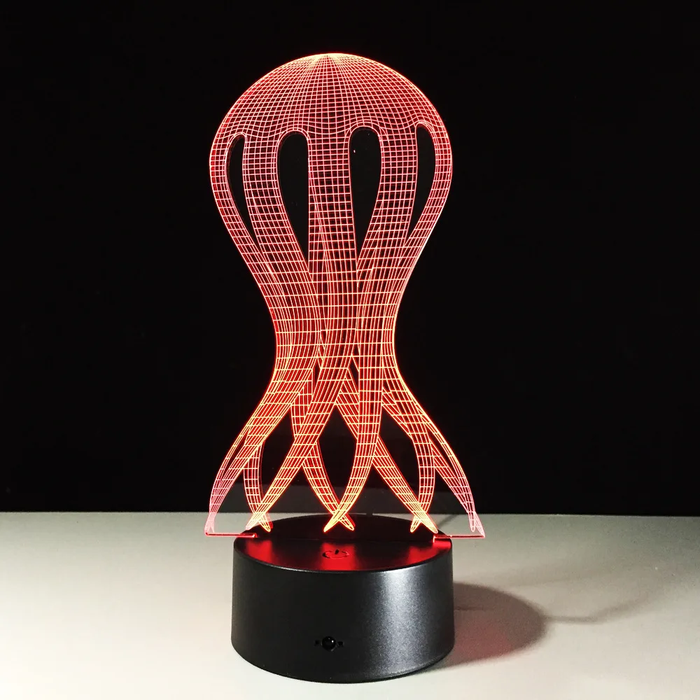 Креативный 3D светодиодный визуальный ночник для ребенка детская спальная