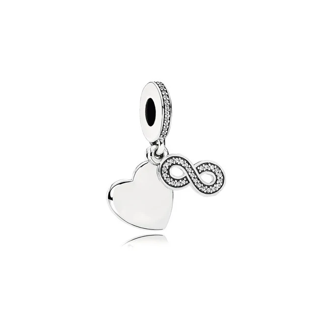 

Fanier 100% 925 Sterling Silver 1:1:791948cz For Forever Friends Hanging Charme Jewel From Original Free Frequency