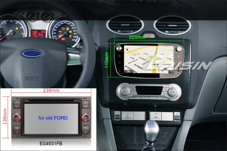 Perfect 7" Android 9.0 OS Car DVD Multimedia GPS Radio for Ford Focus 2007-2010 & S-Max 2008-2011 & C-Max 2008-2010 & Galaxy 2010-2011 3