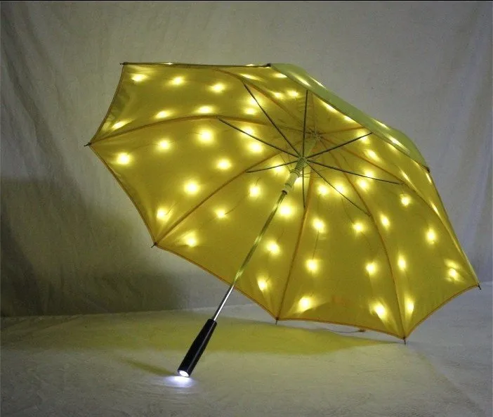 Зонтик со светодиодом светящиеся зонты, Дождь Защита в ночное время безопасный подарок ребенку