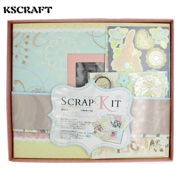 

KSCRAFT 8" Scrapbook Kit for DIY Photo Album Paper Card Making Love