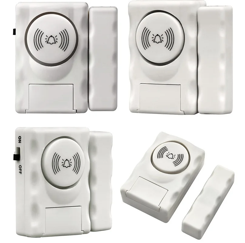 

2 pcs Wireless Home Security Door Window Alarm warning System Magnetic Door Sensor
