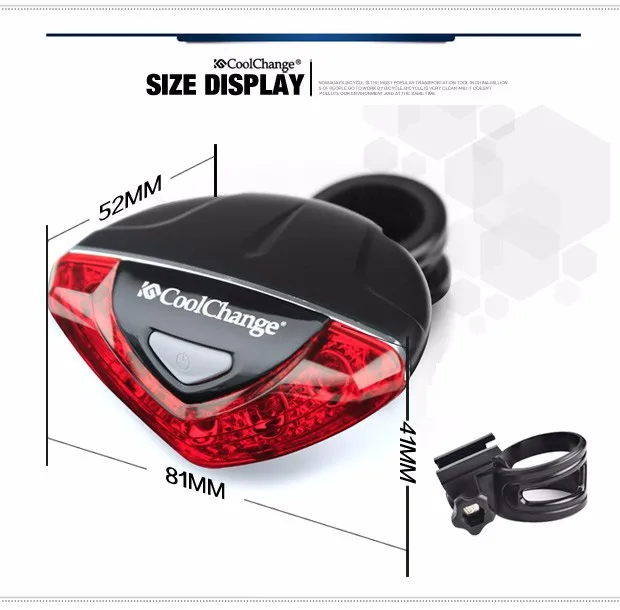Excellent CoolChange LED mountain bike bicycle light bicycle warning lamp light bisiklet lights luces led bicicleta bike accessories C-021 17 Excellent CoolChange LED mountain bike bicycle light bicycle warning lamp light bisiklet lights luces led bicicleta bike accessories C-021 17