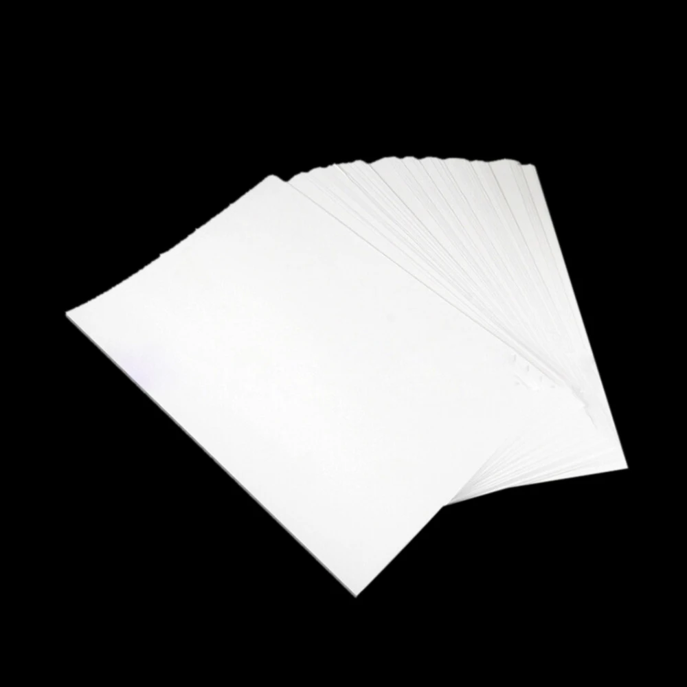 100 шт. A4 железная бумага для теплопередачи из полиэстера, хлопковая Футболка с подушкой, ткань, чехол для телефона, дизайн с принтом