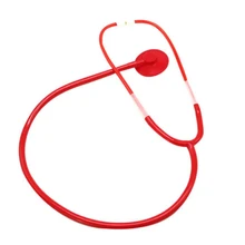 Красный Стетоскоп Игрушка Играть доктор медицинские игрушки пластиковое тренировочное оборудование практичный портативный