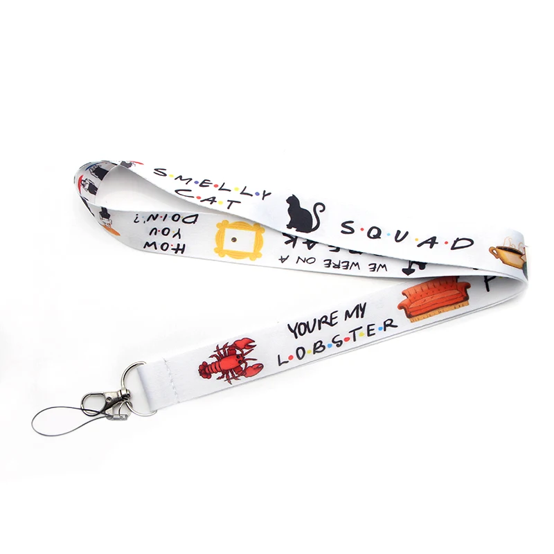 P3086 Dongmanli Friends tv Show Lanyard бейдж ID Lanyards/веревка для мобильного телефона/ремешок для ключей аксессуары для шеи - Цвет: 1