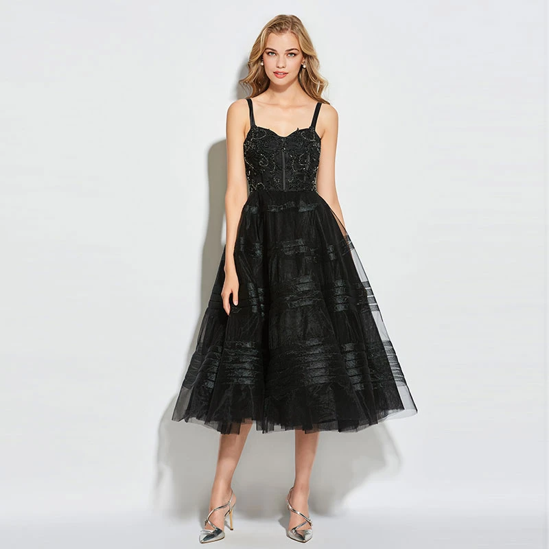 cocktail dress spaghetti straps