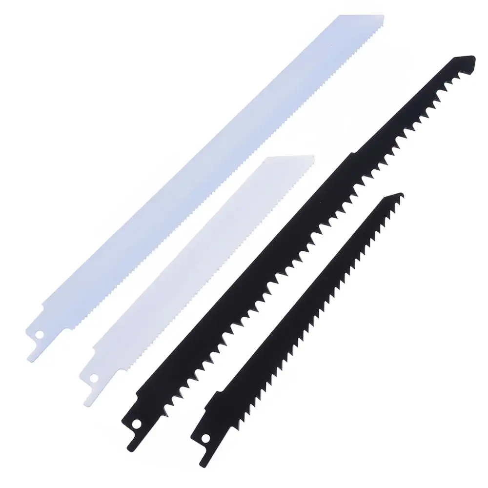 6 pcs Wood Cutting Saw Blades + 4 pcs Metal Cutting Blades Reciprocating Sabre Saw Combo Wood & Metal For Bosch Makita