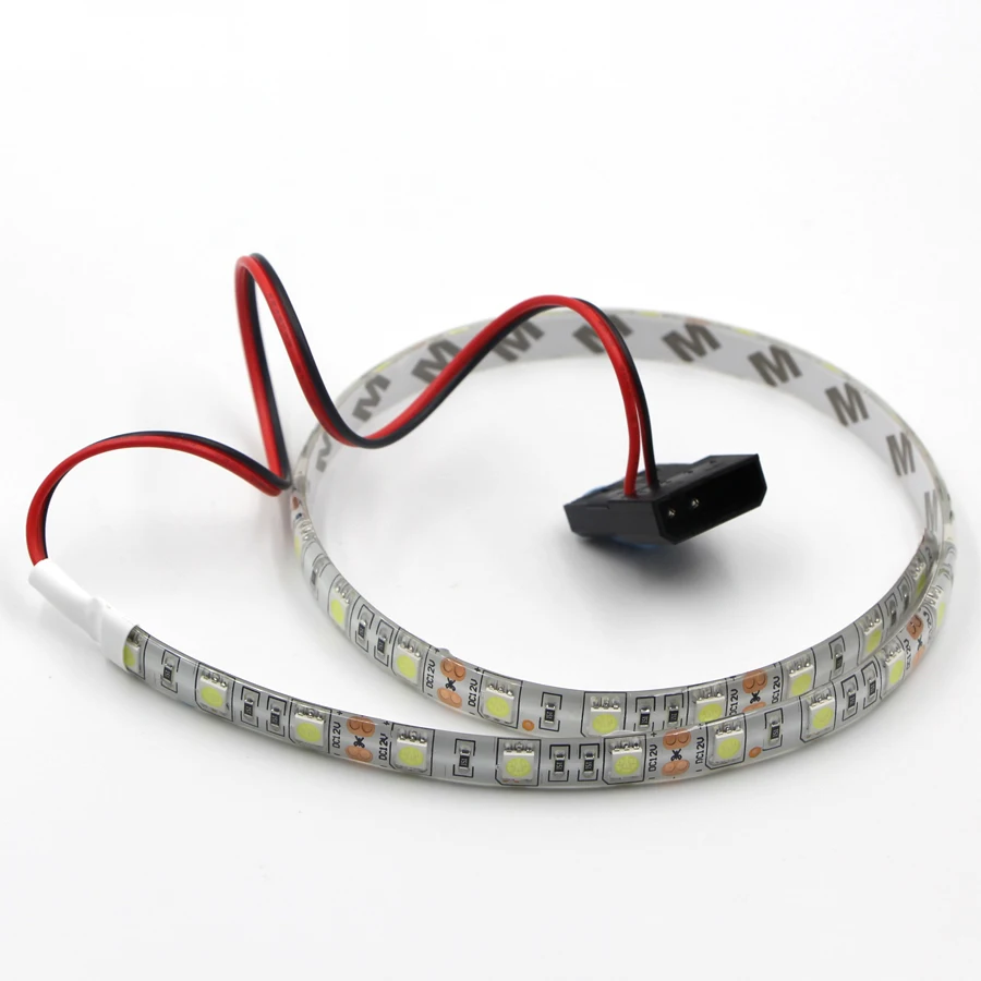 Светодиодная лента для ПК 5050 SMD гибкая 12 в пост. Тока фона компьютера клейкая