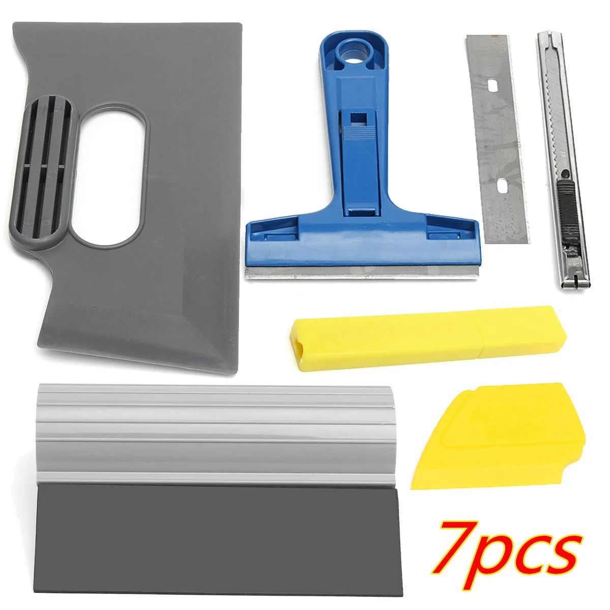 

17PCS Car Auto Pro Window Tinting Tools Kit Tint Film Squeegee Scraper 10x Free Blades Window Vinyl Film Remover
