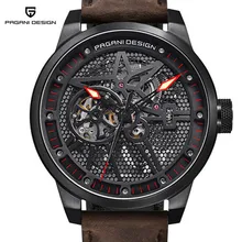 New Men Watch Fashion Luxury Brand Pagani Leather Tourbillon Watch Automatic Wristwatch Men Mechanical Watches Relogio Masculino fashion luxury brand pagani leather tourbillon watch automatic men wristwatch men mechanical steel watches relogio masculino