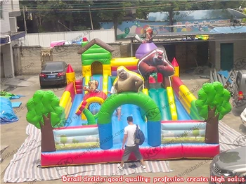 

Toddler Town Bear inflatable fun city jumper playground for children