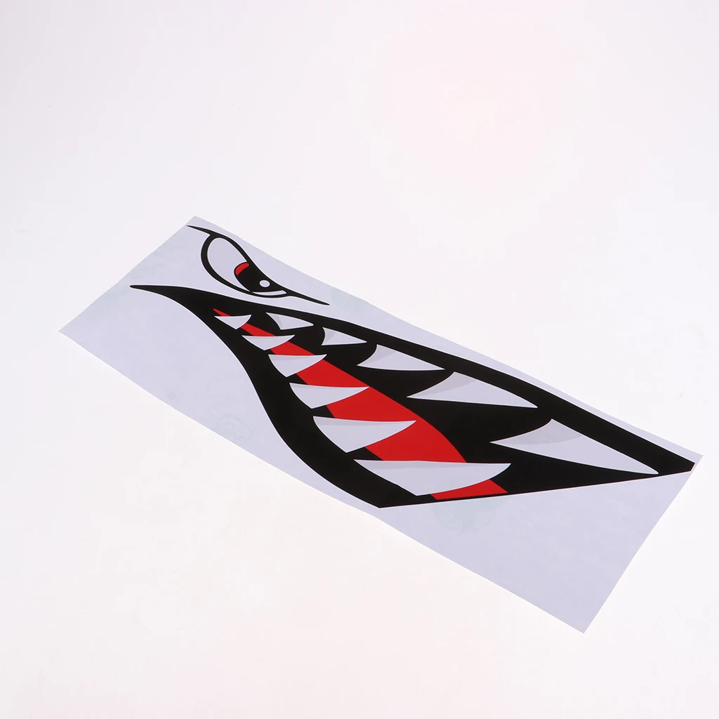 2 Pairs Shark Stickers Reflective Decals for Kayak Fishing Boat Car Truck Window Wall Yacht Kayak Boat Canoe Houseboat Sticker