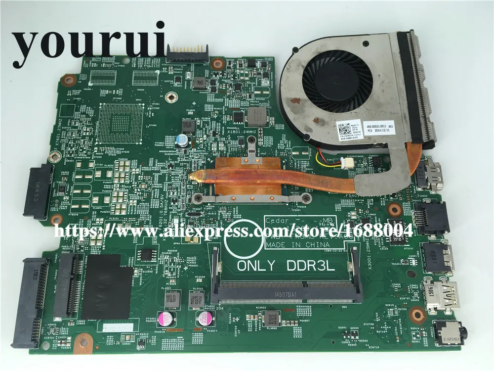Высококачественная материнская плата для ноутбука DELL 3543 i3-5005U 2 0 Ghz CPU 0CW5N0 CW5N0 FX3MC DDR3