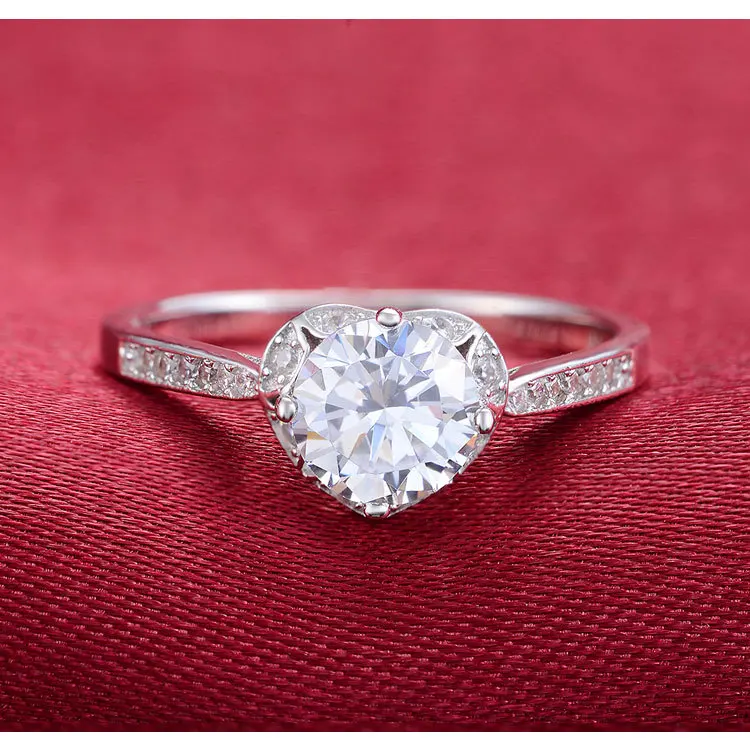 Женское кольцо из серебра 925 пробы в форме сердца|925 sterling silver ring|wedding ringssterling rings |