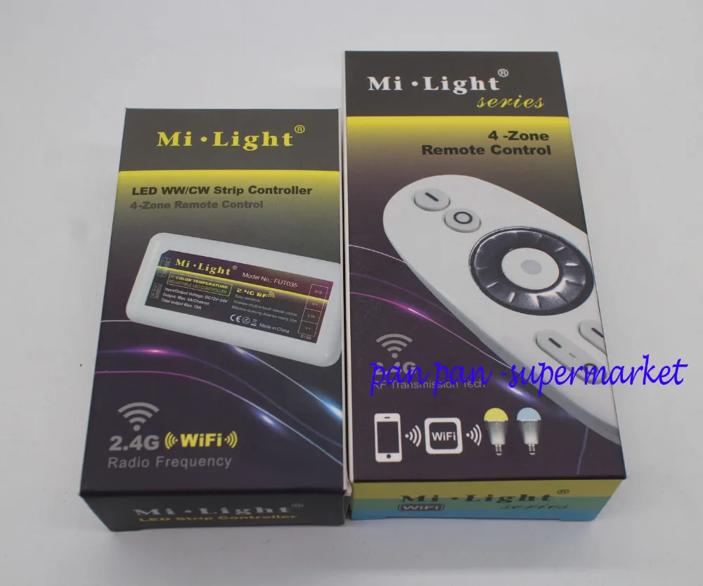 Mi Light 2.4G RF Wireless LED Dimmer Controller 4-Zone For Single Color strip | Лампы и освещение