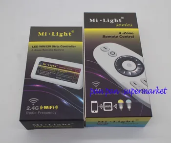 

Mi Light 2.4G RF Wireless LED Dimmer Controller 4-Zone RF For Single Color strip