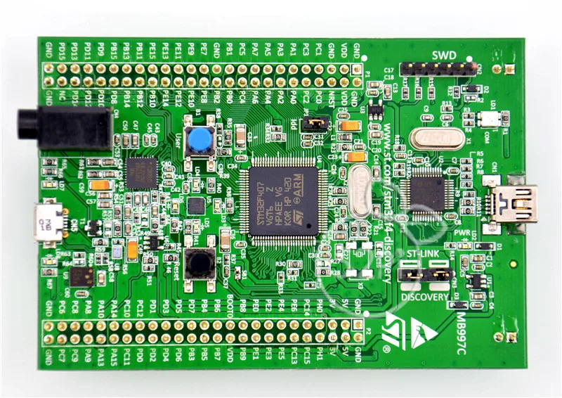 Goedkoop STM32F4DISCOVERY STM32F407G DISC1 Embeded ST LINK V2 STM32 Evaluatie Development Board Gratis Verzending