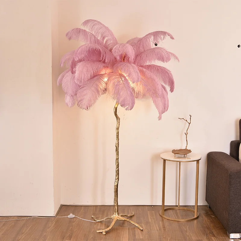 Современный роскошный напольный светильник в скандинавском стиле с изображением ветвей дерева и перьев, высококачественный напольный светильник, торшеры для гостиной, Прямая поставка