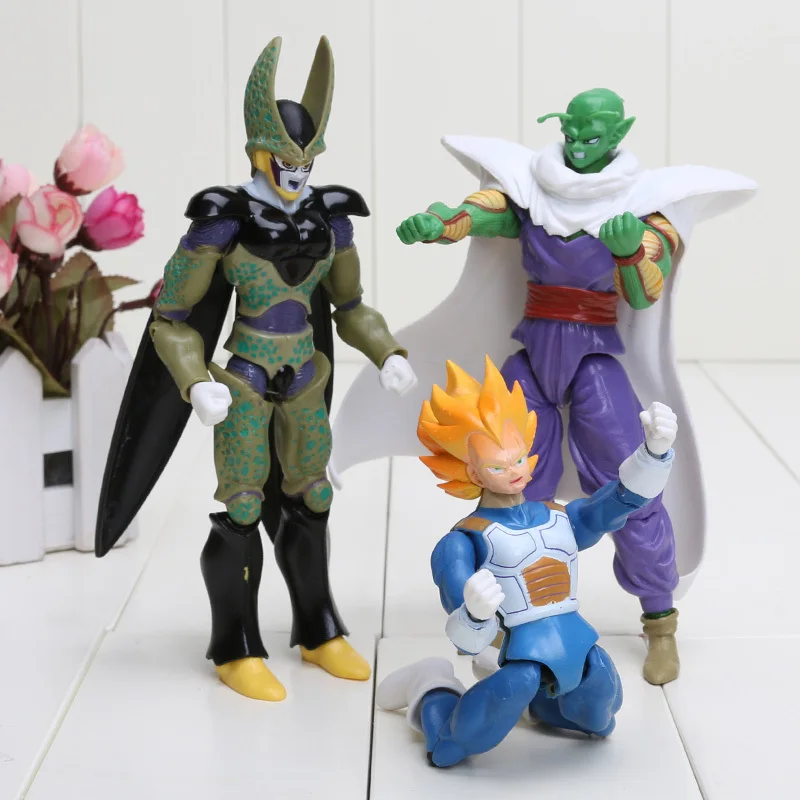 Dragon Ball Z Joint Movable Vegeta Piccolo Son Gohan Son Goku Trunks Gogeta PVC Action Figure Toys