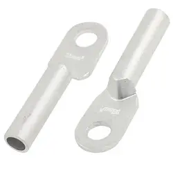 

5 Pcs 0.38" Tube Hole Dia Ring Tongue Crimp Connector Aluminum Tube Terminals