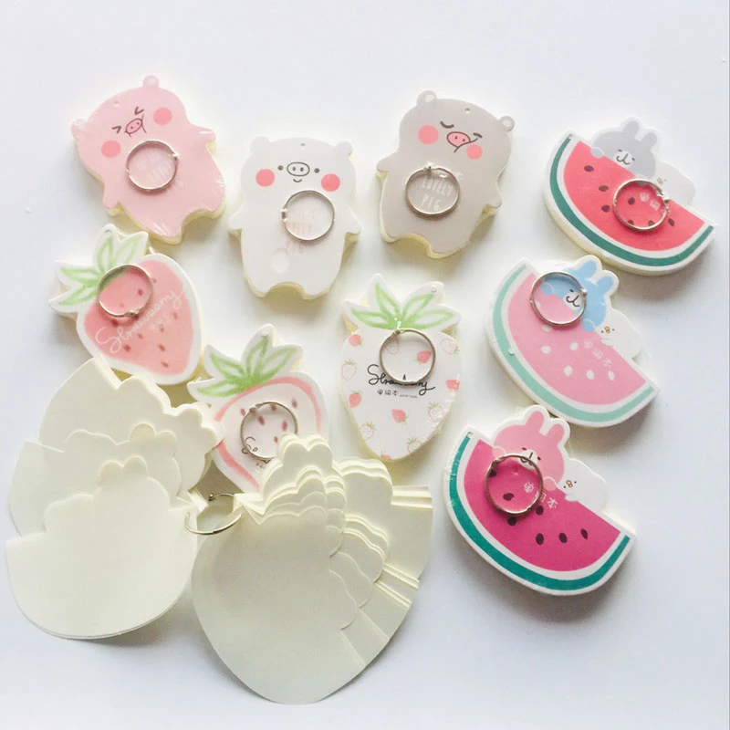 

110sheets/pack Strawberry Rabbit Pig Portable Blank Notebook Word Book Vocabulary Book School Office Supply Student Stationery