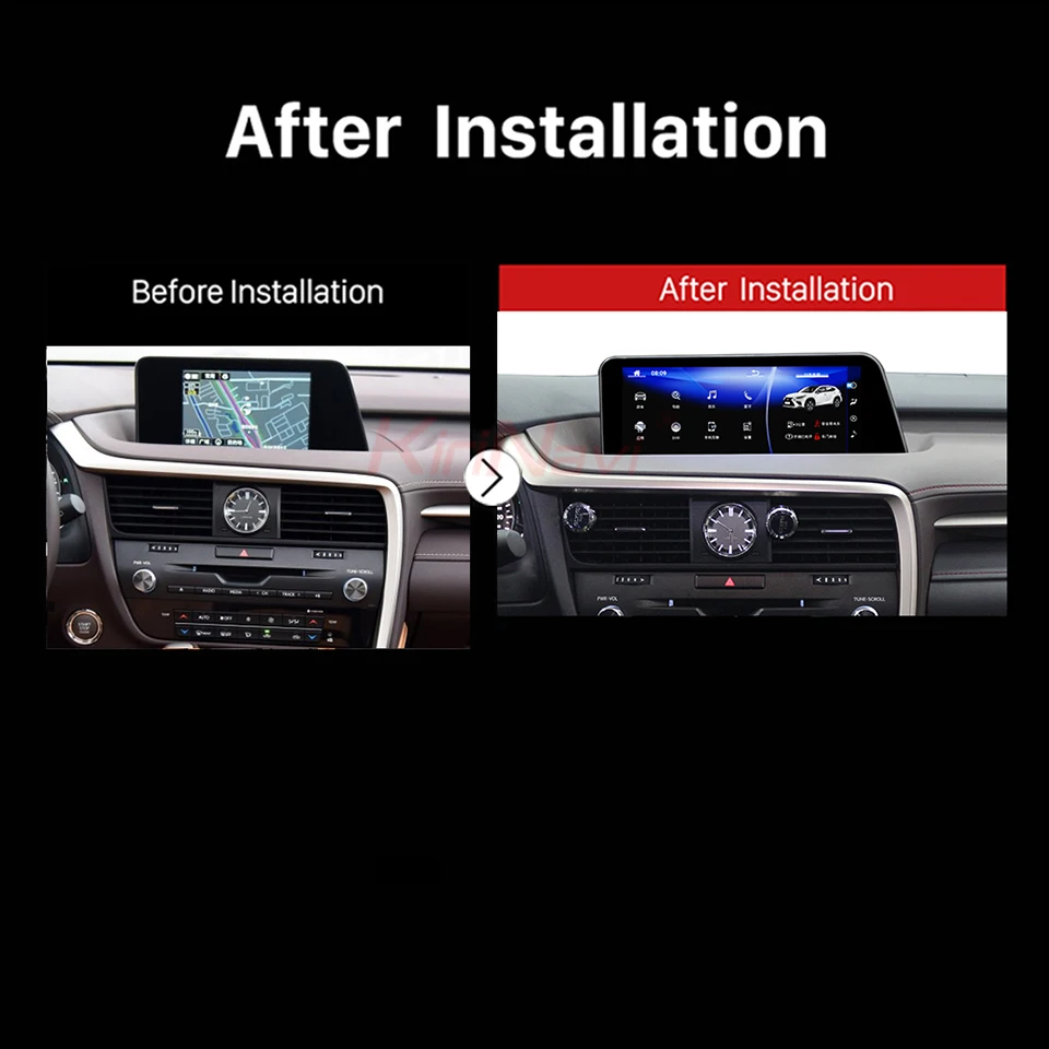 Excellent Kirinavi Android 9.0 For Lexus RX200 RX300 RX450H 12.3" HD Touch Screen 2G RAM Car Multimedia Player Auto Gps Navigation Audio 5