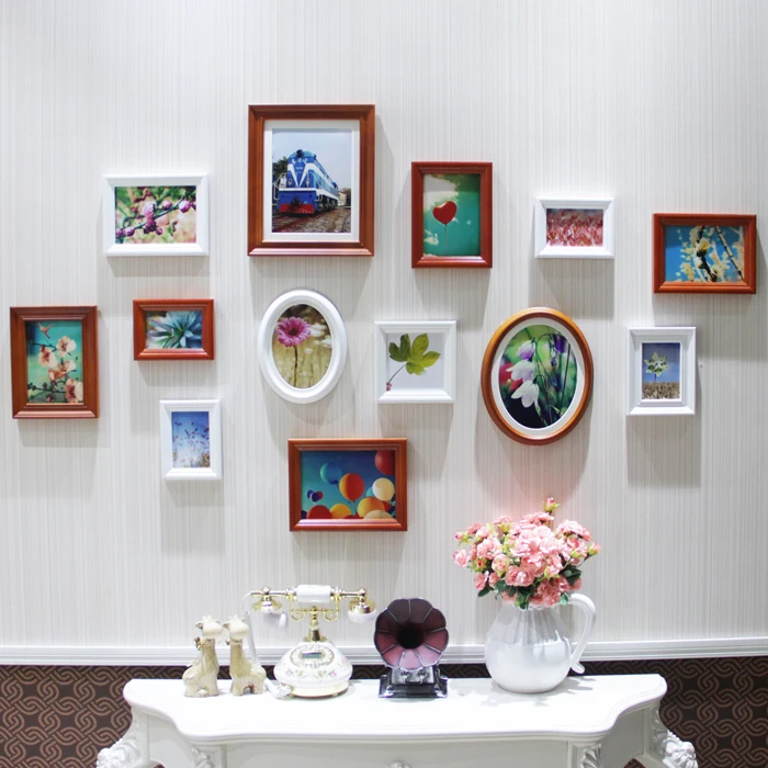 13 Pcs Set Modern Art Love Family Wall Black Creative Combination 13 Pcs Set Modern Art Love Family Wall Black Creative Combination Mounted Wood Photo Frame Large In From Home Garden On