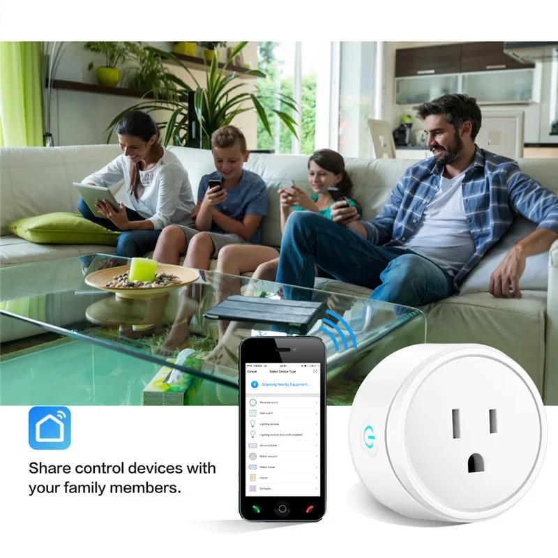 

Wireless WIFI BSD15-23-29 EU-UK-US Plug Outlet adapter charger plates Remote Control Socket Voice Control Timing Smart Socket