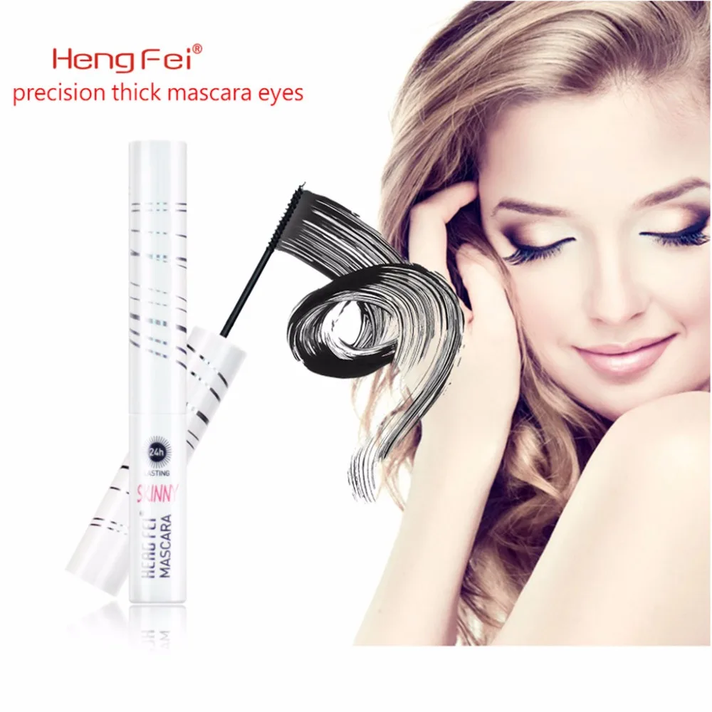 

Black Thin Mascara Eye Lashes Eyelash Curling Brush Makeup Extension Dense Waterproof