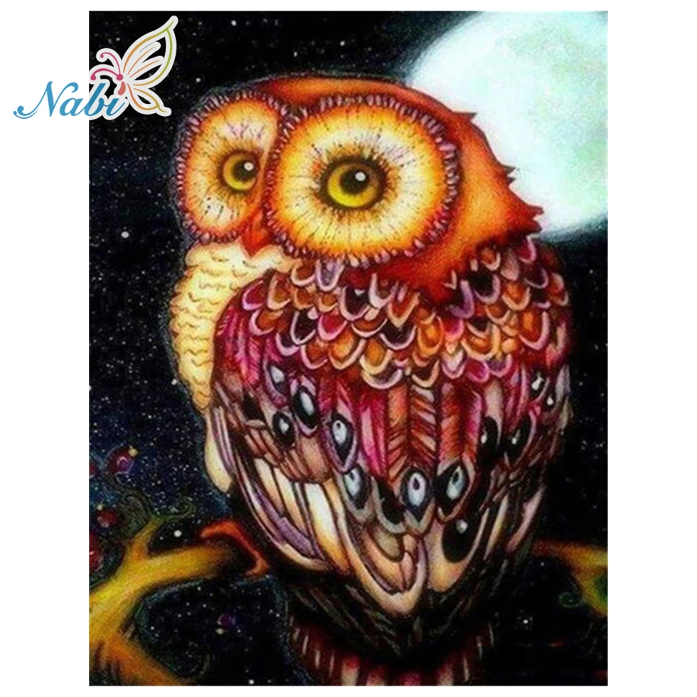 

5d diy diamond painting full square Diamond embroidery animals owl - diamond mosaic diamant painting 590DD