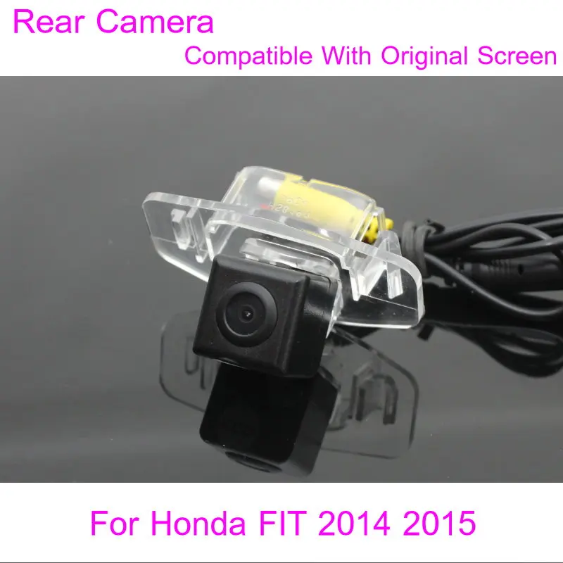 Для Honda FIT 2014 2015 / RCA и оригинальный совместимый экран комплекты с камерой заднего