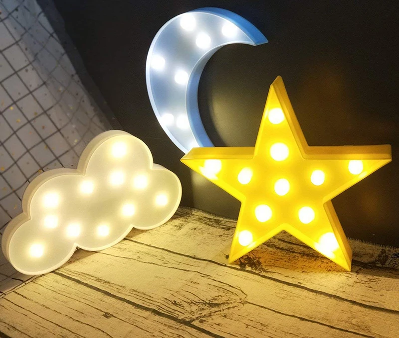 Moon Star Cloud Night Lights (3)