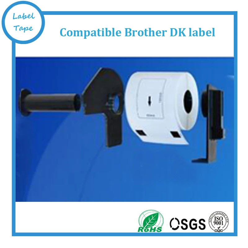 

1Roll Compatible DK-22205 Label 62mm*30.48M DK22205 Continuous Compatible Brother Printer QL-570 QL-700 Come With Plastic Holder