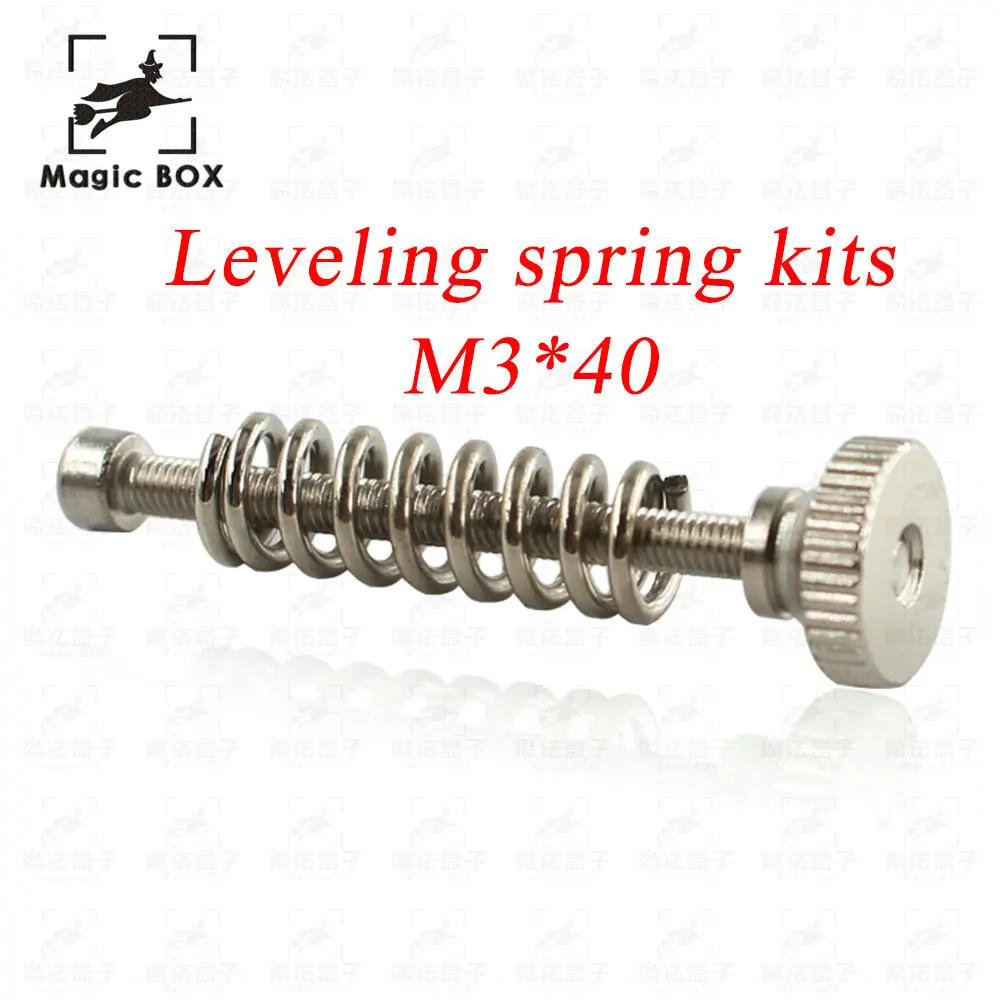 

10PCS M3 Thread Screws Nuts Leveling spring Leveling knob suite 3D printer parts Leveling components Hexagon Hex Stainless Steel