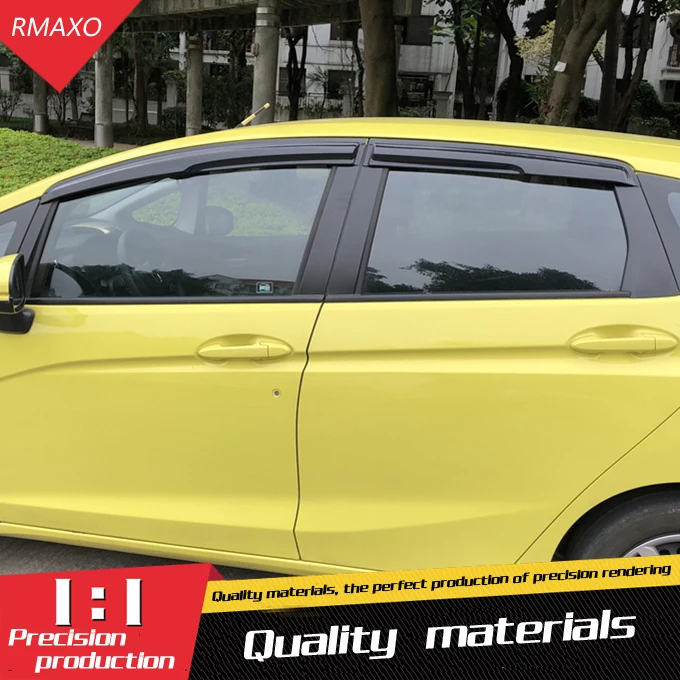 Для Honda Fit Пластиковый оконный козырек Vent Shades Защита от солнца и дождя для FIT Jazz