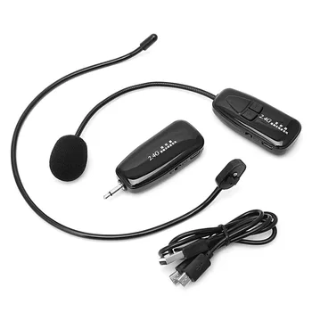 

2.4G Wireless Microphone Headset Megaphone Radio Mic For Speech Loudspeaker New