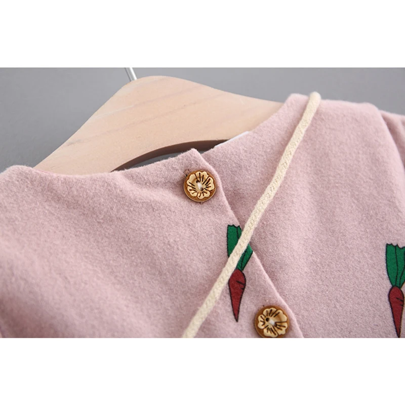 Menoea для девушек комплекты одежды 2019 новый стиль весна новорожденный милый кролик уши Печать принцесса платье для маленьких девочек с