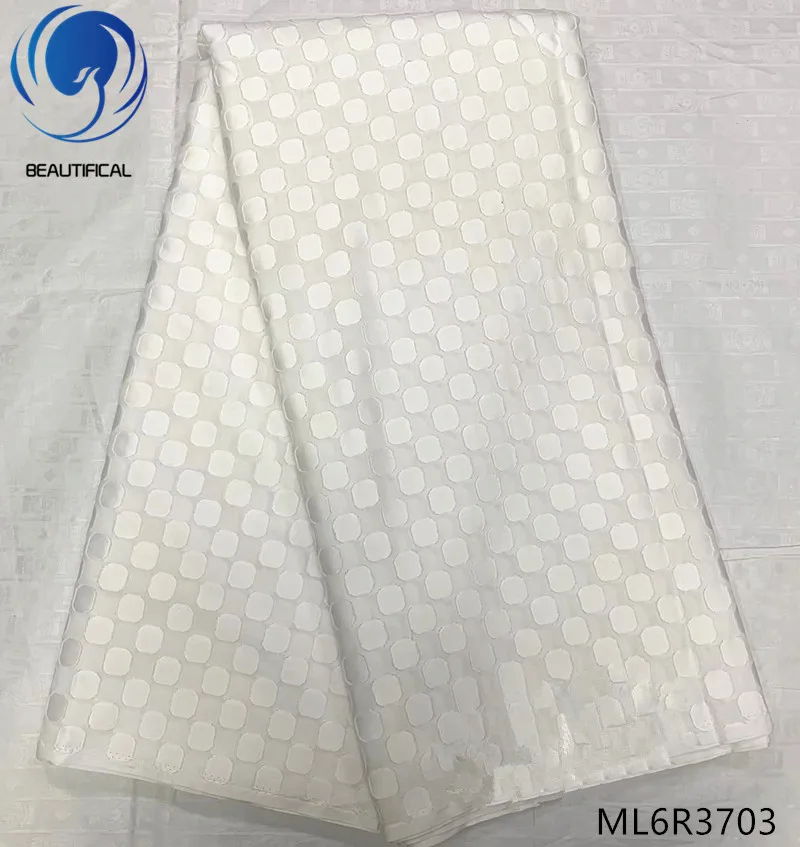 

BEAUTIFICAL african fabrics white cotton lace fabric for dress High quality nigerian swiss voile lace fabric 5yards ML6R37