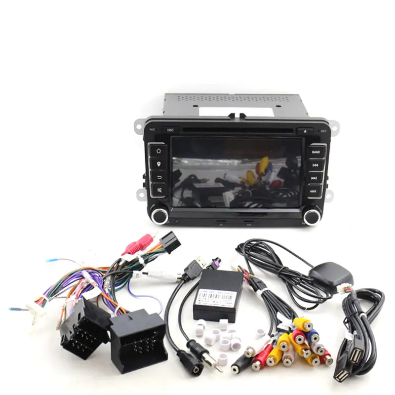 Flash Deal Cheap Car DVD Player GPS Navigation Two Din 7 Inch For Volkswagen VW Skoda POLO PASSAT B6 CC TIGUAN GOLF 5 Fabia support 1080p 5
