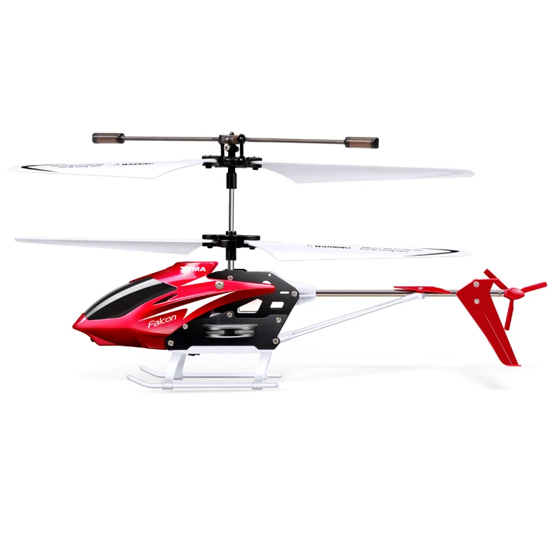 SYMA W25 2CH RC самолет дистанционного управления электрический вертолет крытый мини небьющиеся дети летающие игрушки модель красный - Цвет: Red