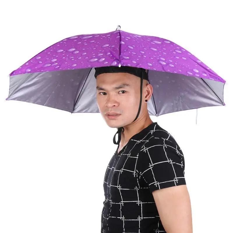 Umbrella Hat Foldable Outdoor Sun Shade Waterproof Camping Headwear