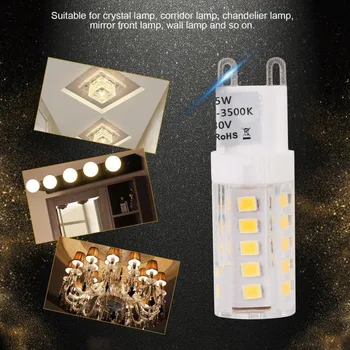 

20pcs/set G9 LED Light Bulbs AC 230V 5W Mini LED Bulbs 360 Degree Lighting Halogen Lamp Bulbs for Chandelier Ceiling Lamp NEW
