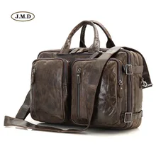 Новая стильная натуральная винтажная кожаная сумка для мужчин сумка для ноутбука сумка-мессенджер многофункциональный деловой портфель 7014C-1