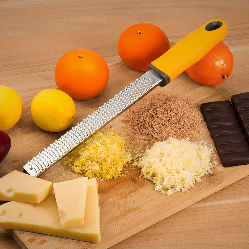 Lemon Zester, Cheese Grater, Parmesan Cheese, Ginger, Garlic, Chocolate, With Razor-Sharp Stainless Steel Blade Dishwasher Safe