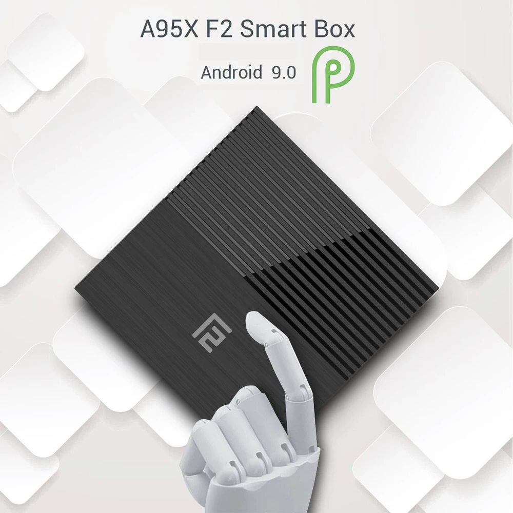 A95X F2 Android 9,0 смарт-медиа-плеер 4K 2,4G, Wi-Fi, A95XF2 set top TV Box Поддержка Смартфон Дистанционное Управление Amlogic S905X2 1080P