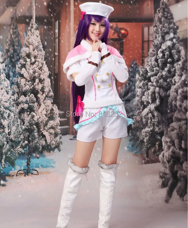 Love Live Snow Halation Sonoda Umi Cappa Tops Pants Uniform Outfit Anime Customize Cosplay Costumes -> Snow Halation Sonoda Umi Cosplay Uniform 3